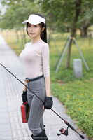 [XiaoYu画语界] Vol.952_ Goddess King Feng Rui yanni 户外浅ash收身上衣配牛仔裤秀完美身Material诱惑Photo 86P