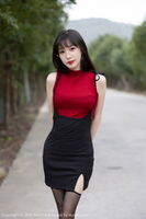 [XiaoYu画语界] Vol.950_模特林星阑户外车beat性感黑色内衣配黑丝吊袜秀曼妙身体诱惑Photo 85P