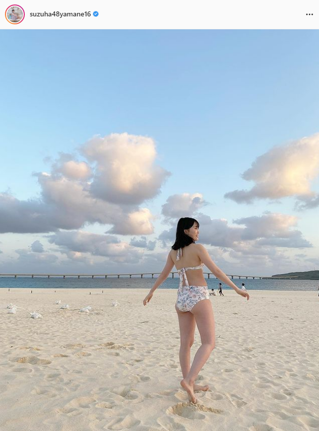 AKB48 Ryoha Yamane, Purin Purin Beautiful Ass Raving Arashi WW Swimsuit Gravure Off-Shot Images Fans Are Very Excited! 25th image