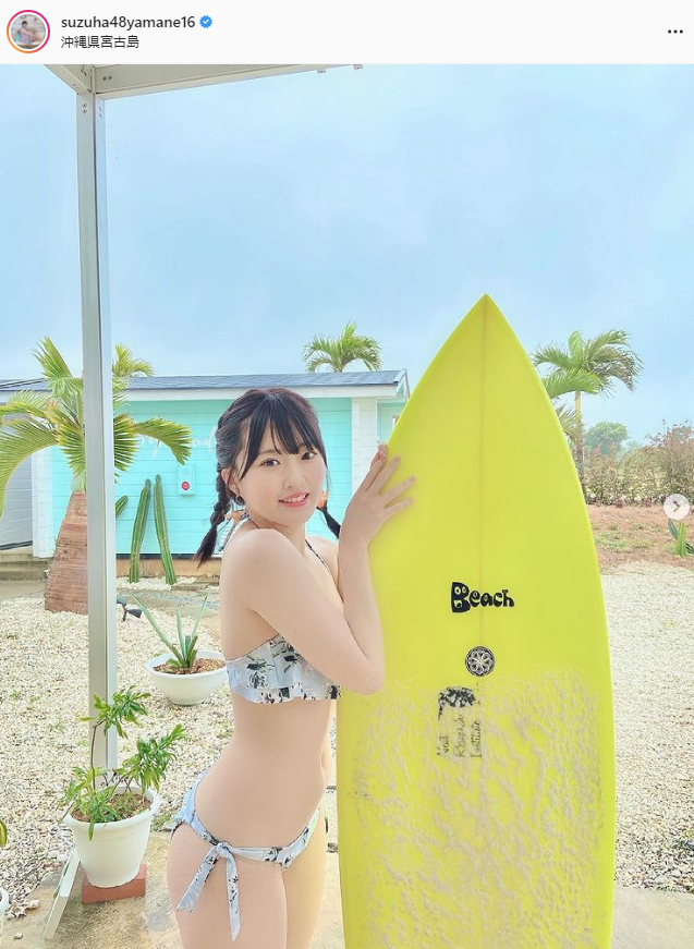 AKB48 Ryoha Yamane, Purin Purin Beautiful Ass Raving Arashi WW Swimsuit Gravure Off-Shot Images Fans Are Very Excited! 26th image
