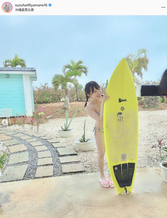 AKB48 Ryoha Yamane, Purin Purin Beautiful Ass Raving Arashi WW Swimsuit Gravure Off-Shot Images Fans Are Very Excited! 28th image