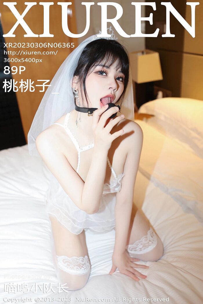 XiuRen第6365期_模特桃桃子_Erotic White Bud 丝marriage纱配白丝袜透视秀惹火身Material诱惑Photo 89P 87th image