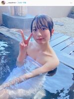 Girl band vocal beautiful girl posts shocking sexy shots! "Kimi to Band" Rio Kiyohara haunts fans with hot spring bathing images that are open to the chest!