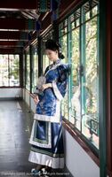 XiuRen第6398期_模特就是阿朱啊脱宫廷古装露蓝色sleep衣秀曼妙绝美身体诱惑Photo 86P