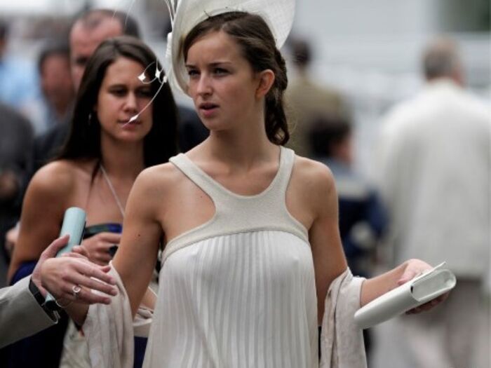 Alien braless image!! 120 photos of white beauties with transparent nipples 2th image