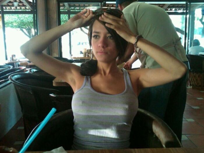 Alien braless image!! 120 photos of white beauties with transparent nipples 62th image