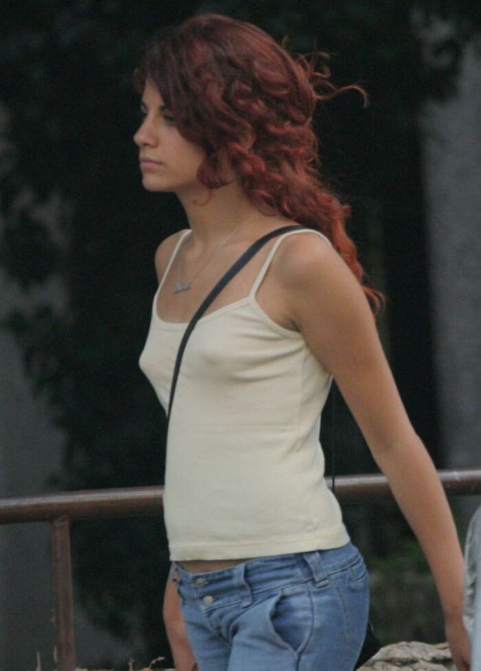 Alien braless image!! 120 photos of white beauties with transparent nipples 79th image