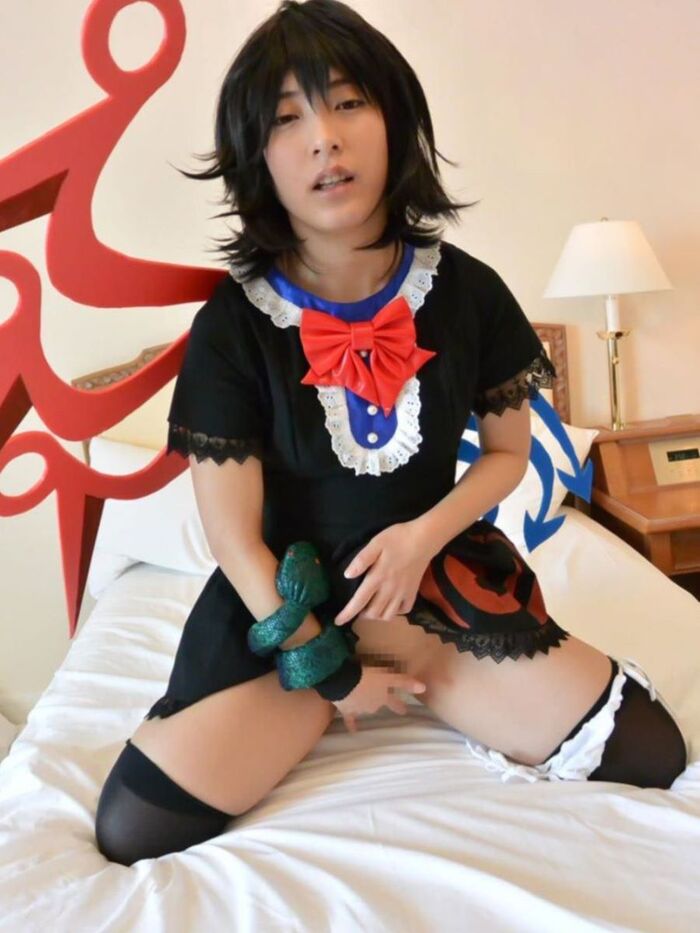 Cosplay masturbation images!! 110 sheets of writhing and panting layers 62th image