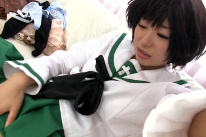 Cosplay masturbation images!! 110 sheets of writhing and panting layers 85th image