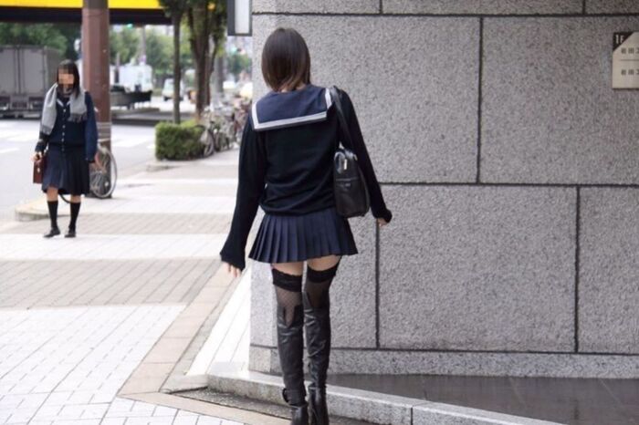 Uniform knee-high image!! 140 Niso miniskirt JK 22th image