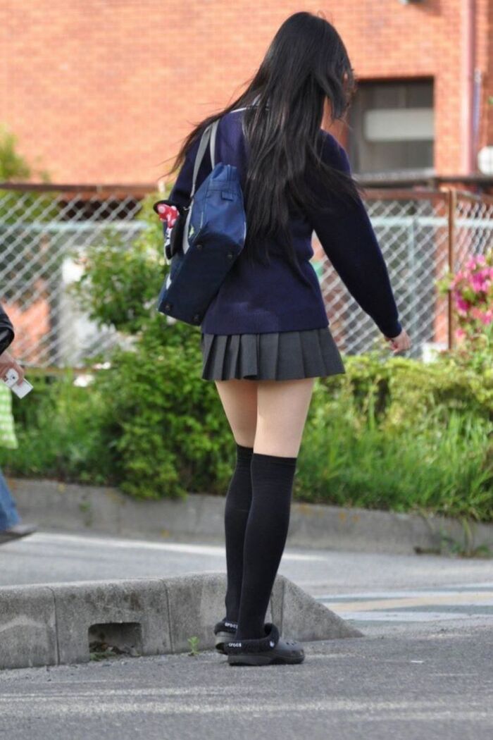 Uniform knee-high image!! 140 Niso miniskirt JK 30th image