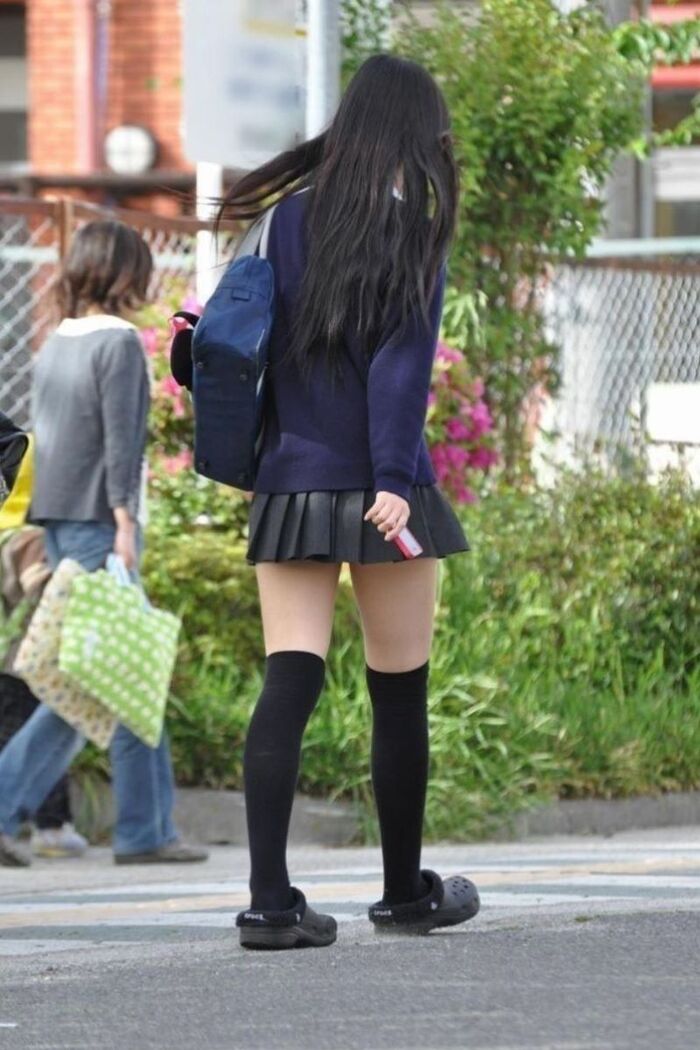Uniform knee-high image!! 140 Niso miniskirt JK 31th image