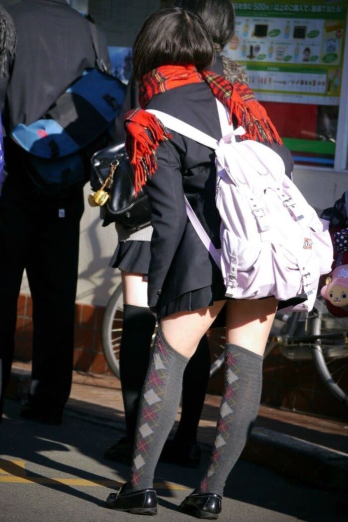 Uniform knee-high image!! 140 Niso miniskirt JK 51th image