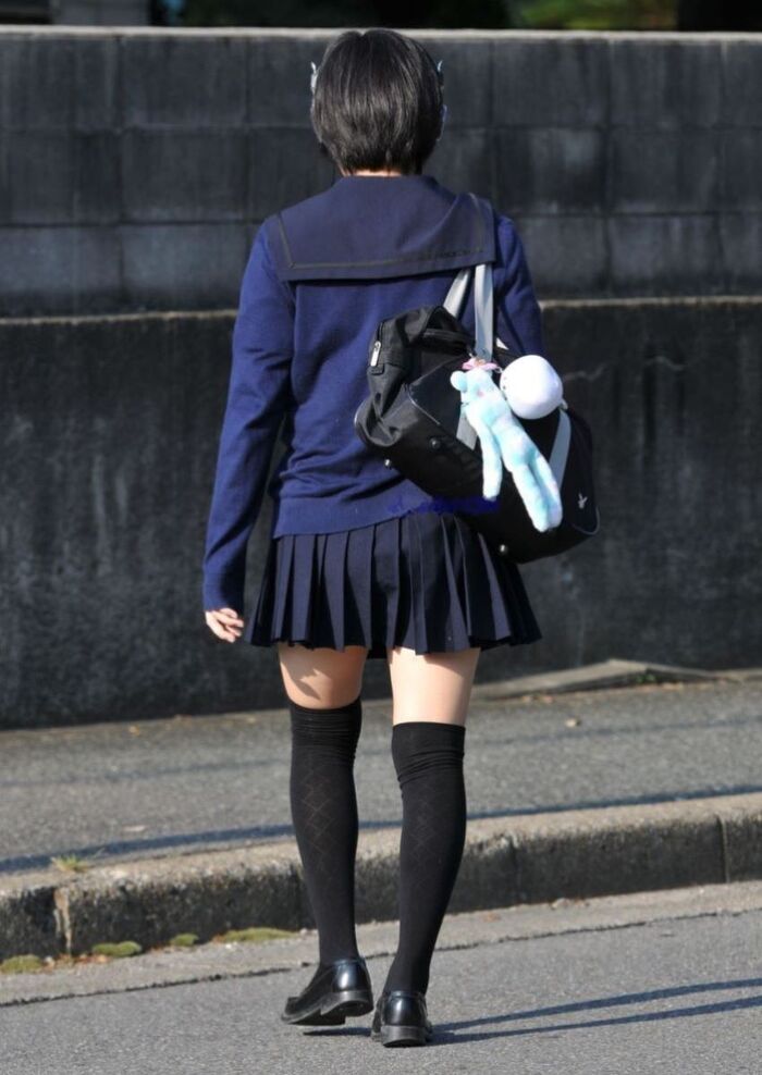 Uniform knee-high image!! 140 Niso miniskirt JK 53th image