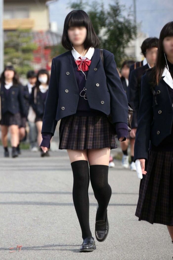 Uniform knee-high image!! 140 Niso miniskirt JK 56th image