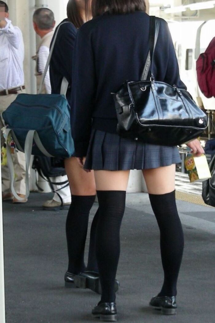 Uniform knee-high image!! 140 Niso miniskirt JK 60th image