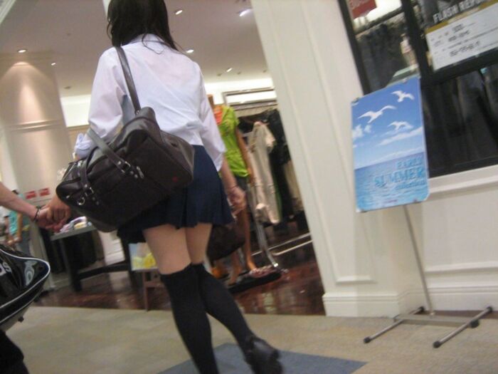 Uniform knee-high image!! 140 Niso miniskirt JK 67th image