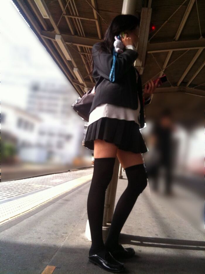 Uniform knee-high image!! 140 Niso miniskirt JK 68th image