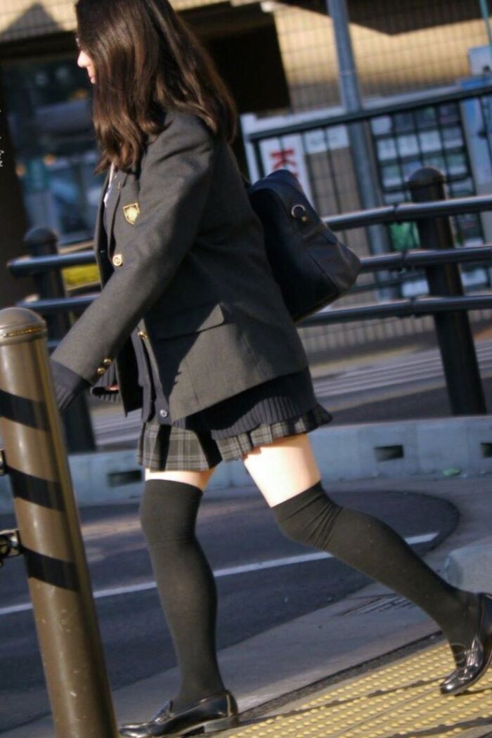 Uniform knee-high image!! 140 Niso miniskirt JK 75th image