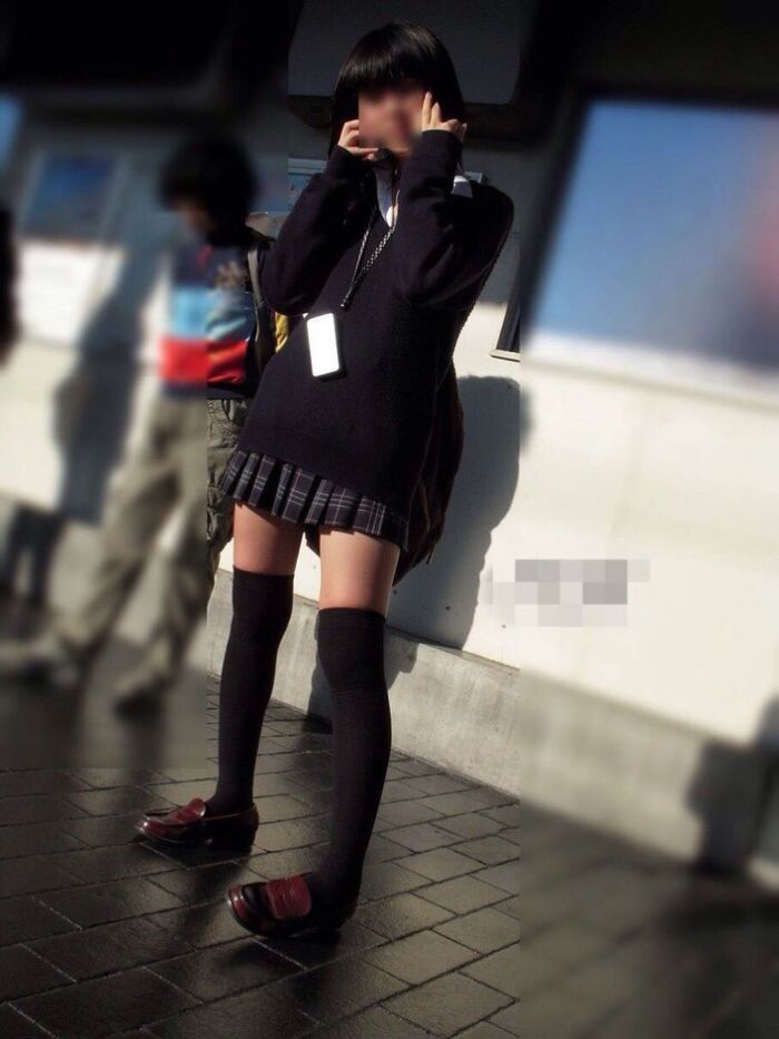 Uniform knee-high image!! 140 Niso miniskirt JK 79th image