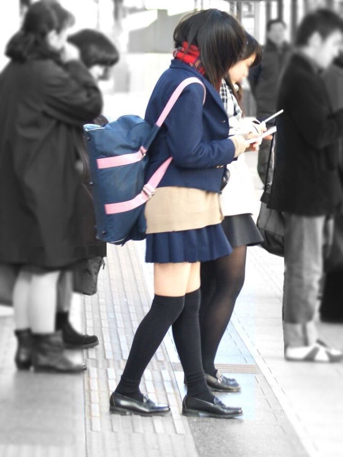 Uniform knee-high image!! 140 Niso miniskirt JK 83th image