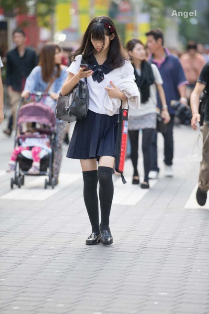Uniform knee-high image!! 140 Niso miniskirt JK 85th image