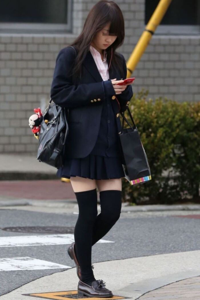 Uniform knee-high image!! 140 Niso miniskirt JK 90th image