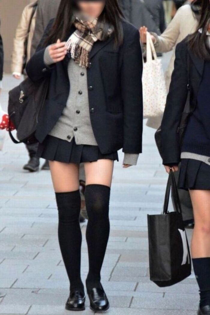 Uniform knee-high image!! 140 Niso miniskirt JK 97th image