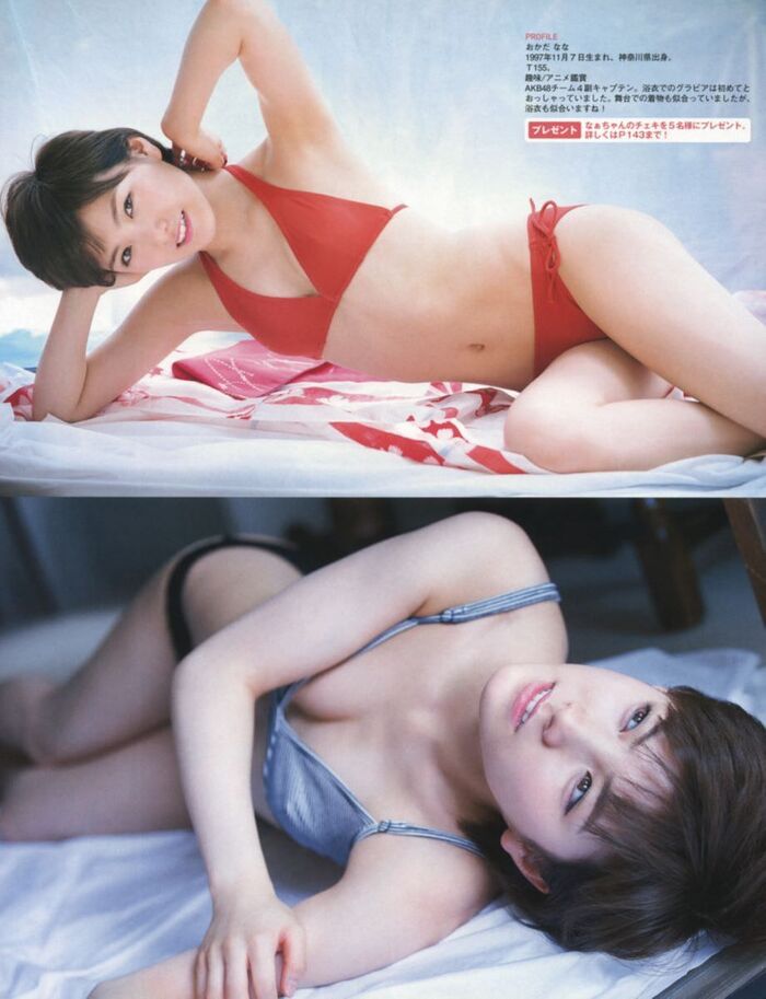 Nana Okada's short hair is a cute swimsuit gravure image 11th image