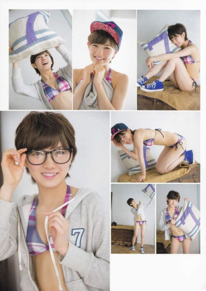 Nana Okada's short hair is a cute swimsuit gravure image 21th image