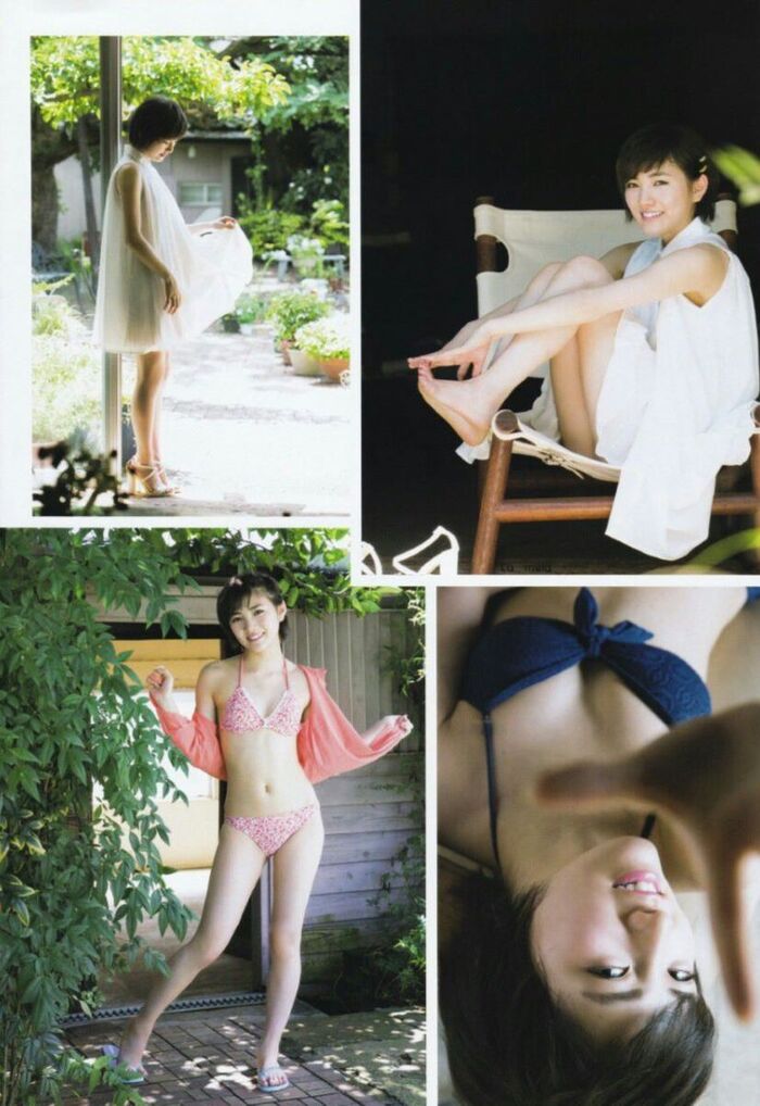 Nana Okada's short hair is a cute swimsuit gravure image 24th image