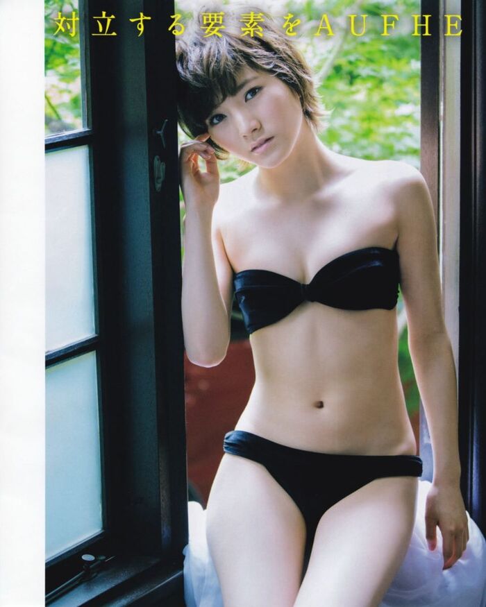 Nana Okada's short hair is a cute swimsuit gravure image 56th image