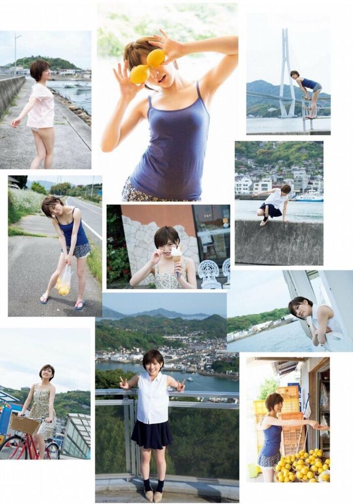 Nana Okada's short hair is a cute swimsuit gravure image 62th image