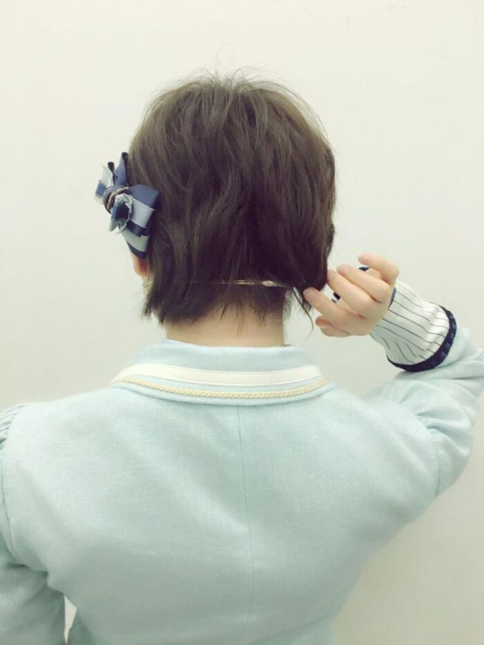 Nana Okada's short hair is a cute swimsuit gravure image 90th image