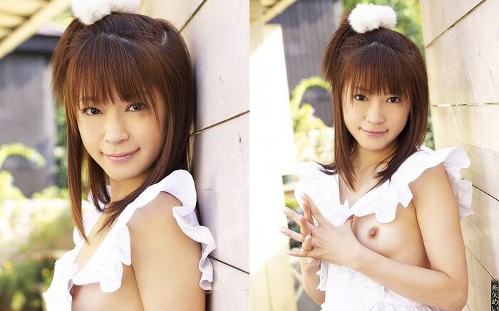 Mei Itoya of a high school girl in glasses is an erotic cute nude image 30th image