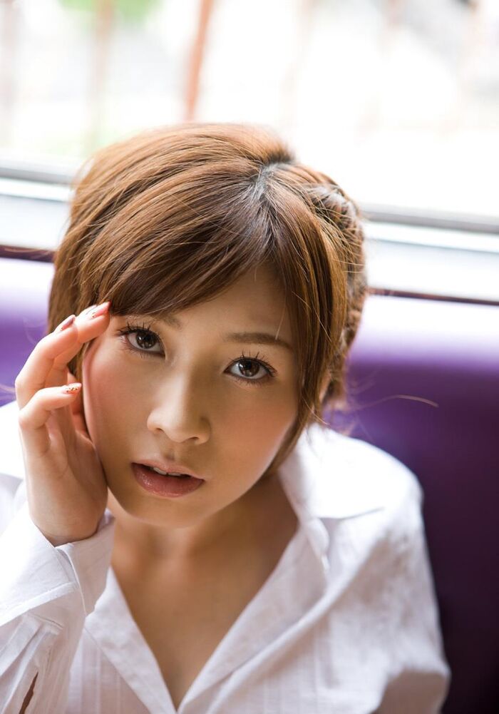 Beautiful big nude image of Saki Okuda exposing outdoors on a southern island 22th image