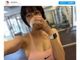 【Image】Tokitomi (35) T-back under leggings during muscle training