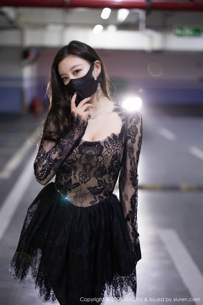 [XiaoYu画语界] Vol.988_ Goddess 杨晨晨Yome Erotic Sensibility 黑色蕾丝连衣Short 裙露黑色内衣完美诱惑Photo 92P 15th image
