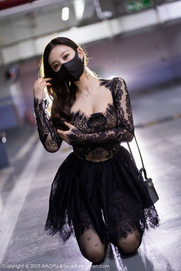 [XiaoYu画语界] Vol.988_ Goddess 杨晨晨Yome Erotic Sensibility 黑色蕾丝连衣Short 裙露黑色内衣完美诱惑Photo 92P 32th image