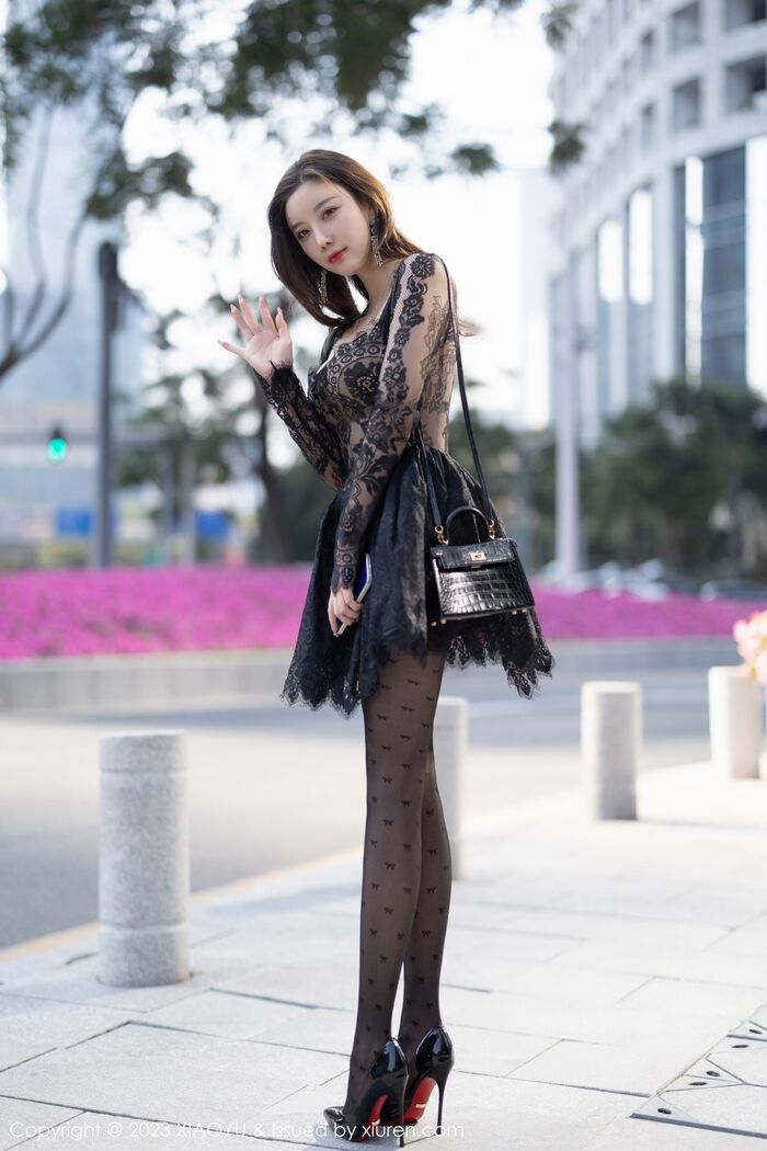 [XiaoYu画语界] Vol.988_ Goddess 杨晨晨Yome Erotic Sensibility 黑色蕾丝连衣Short 裙露黑色内衣完美诱惑Photo 92P 41th image