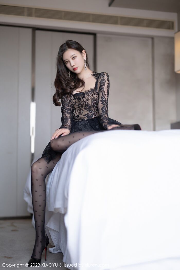[XiaoYu画语界] Vol.988_ Goddess 杨晨晨Yome Erotic Sensibility 黑色蕾丝连衣Short 裙露黑色内衣完美诱惑Photo 92P 49th image
