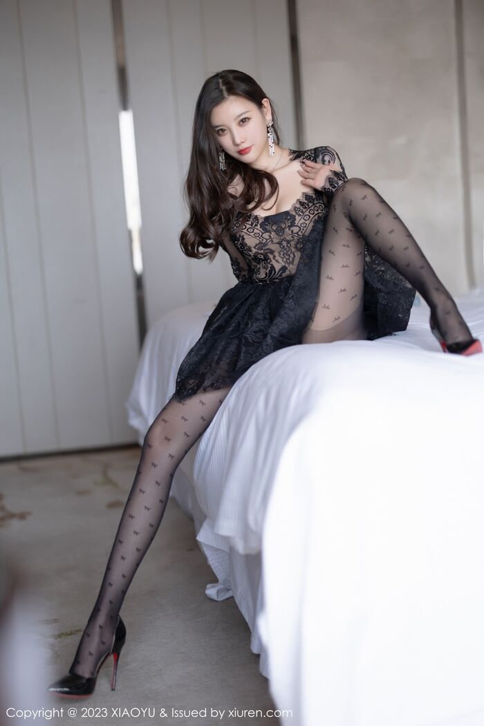 [XiaoYu画语界] Vol.988_ Goddess 杨晨晨Yome Erotic Sensibility 黑色蕾丝连衣Short 裙露黑色内衣完美诱惑Photo 92P 51th image
