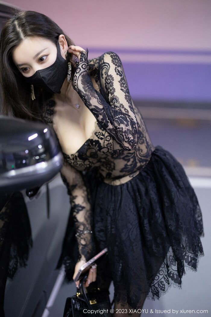 [XiaoYu画语界] Vol.988_ Goddess 杨晨晨Yome Erotic Sensibility 黑色蕾丝连衣Short 裙露黑色内衣完美诱惑Photo 92P 6th image