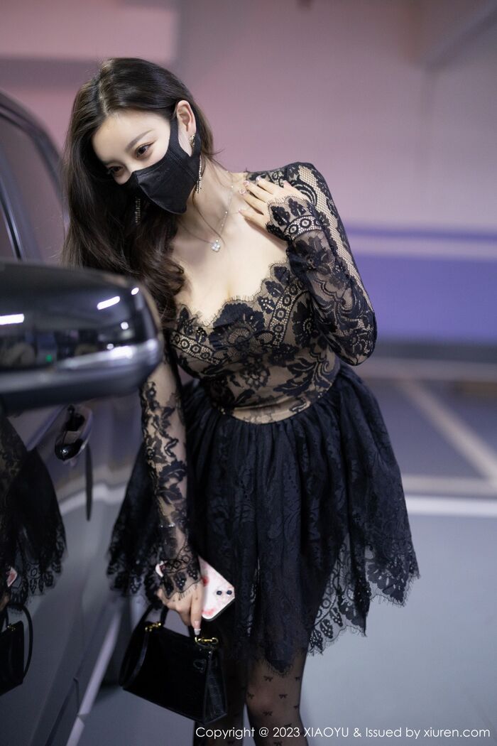 [XiaoYu画语界] Vol.988_ Goddess 杨晨晨Yome Erotic Sensibility 黑色蕾丝连衣Short 裙露黑色内衣完美诱惑Photo 92P 7th image