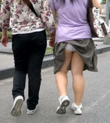 The pants that looked turned up are erotic! 59 images of hooked panchira of skirts! !!