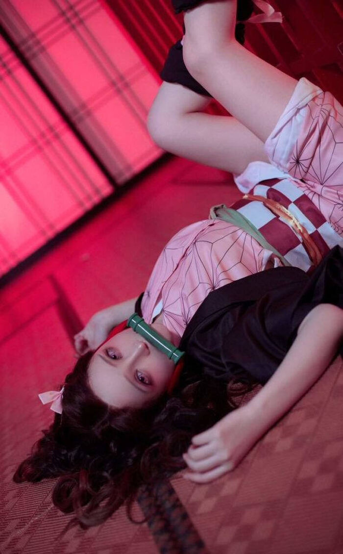 'Demon Slayer' female character cosplay erotic image 10th image