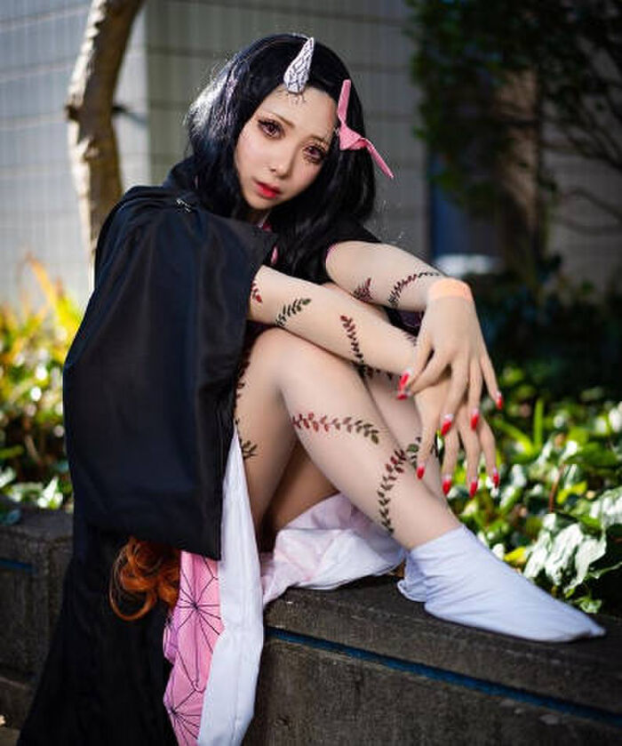 'Demon Slayer' female character cosplay erotic image 11th image