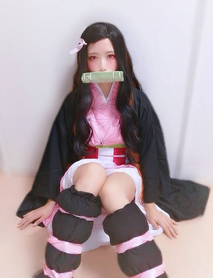 'Demon Slayer' female character cosplay erotic image 15th image