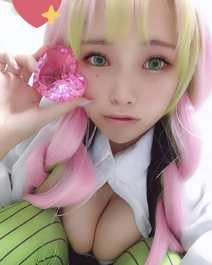 'Demon Slayer' female character cosplay erotic image 45th image