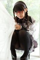 Erotic image of Kokoa Aisu in a cute glasses cosplay figure